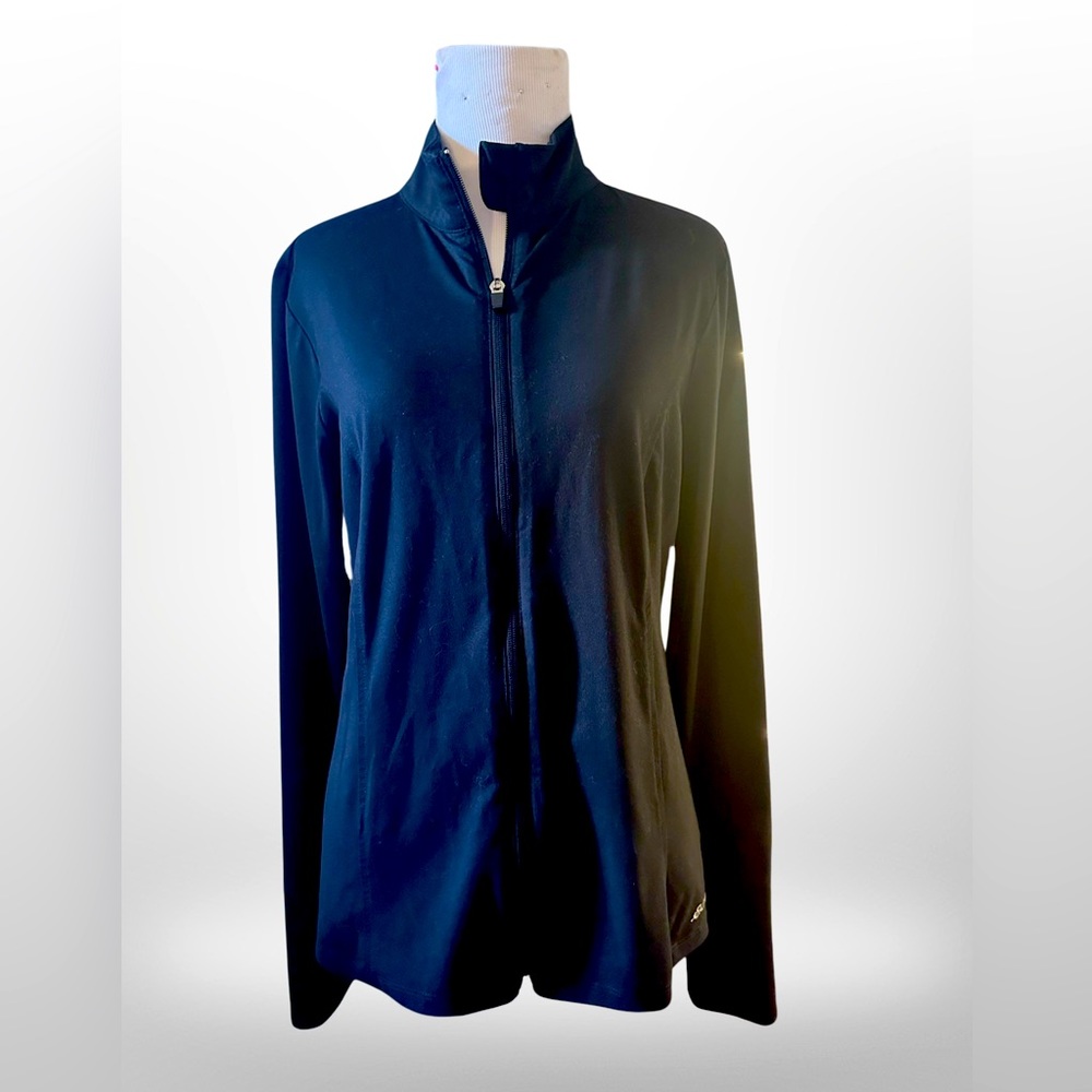Eddie Bauer - Women’s Black Full Zip Athletic Track Jacket - Size Medium